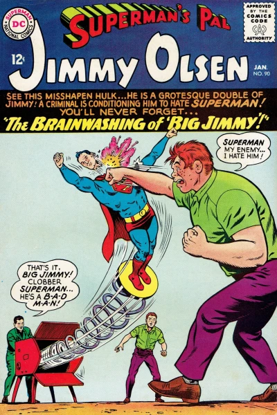 Cover of The Brain-Washing of Big Jimmy! / Mr. Mxyzptlk's Partner in Crime!