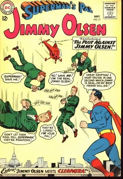 Cover of The Plot Against Olsen! / Jimmy Olsen Meets Cleopatra! / The Nine Lives of Jimmy Olsen!