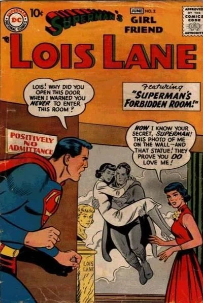 Cover of Superman's Secret Sweetheart; Lois Lane in Hollywood; Superman's Forbidden Room