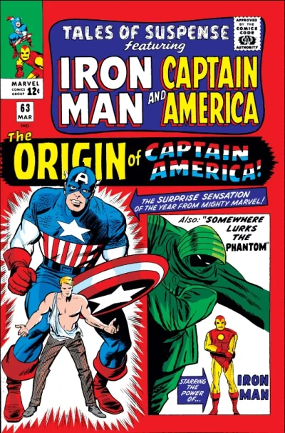 Cover of Somewhere Lurks The Phantom!; The Origin of Captain America!