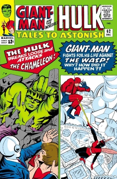 Cover of Giant-Man Versus The Wonderful Wasp!/Enter...the Chameleon!