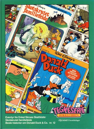 Cover of Eventyr fra Onkel Skrues Skattkiste: Skotskrutet familiefeide; Beste historier om Donald Duck & Co. nr. 12 (1989)