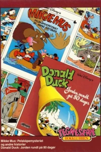 Mikke Mus: Pelskåpemysteriet og andre historier; Donald Duck: Jorden rundt på 80 dager