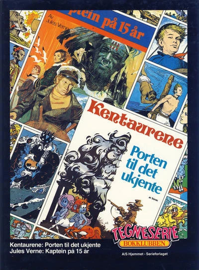 Cover of Kentaurene: Porten til det ukjente; Jules Verne: Kaptein på 15 år