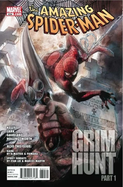 Cover of The Grim Hunt, Chapter One; Hunting the Hunter, Part One: Adrift; Spidey Sundays
