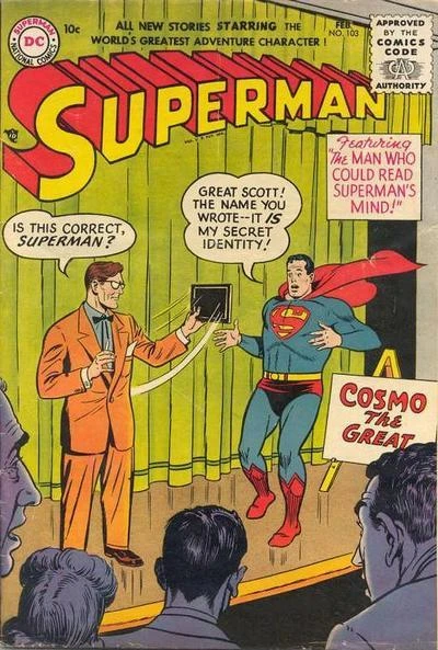 Cover of The Man Who Could Read Superman's Mind
