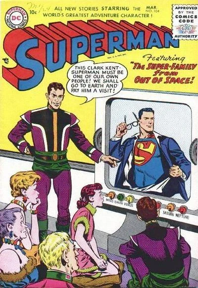 Cover of The Super-Family From Outer Space