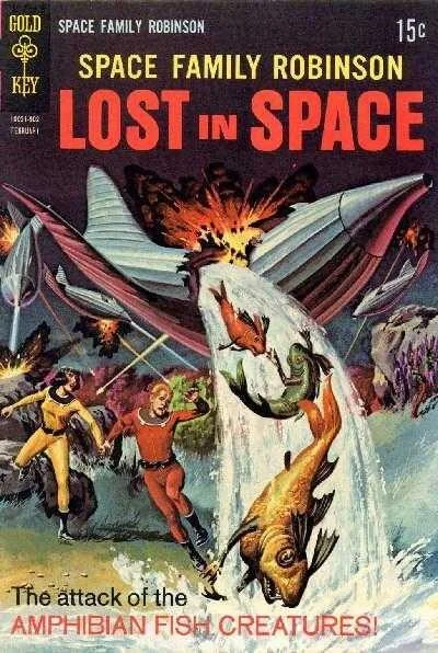 Cover of The attack of the amphibian fish creatures