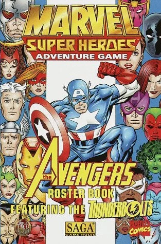 Cover of The Avengers Roster Book Featuring the Thunderbolts