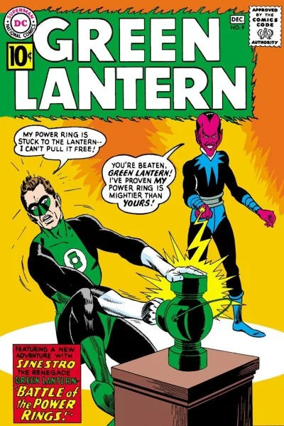 Cover of The Battle of the Power Rings!; Green Lantern's Brother Act