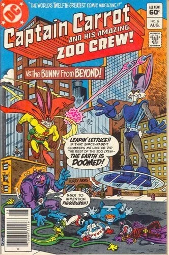 Cover of The Bunny from Beyond!; Captain Carrot Faces The Tunneling Terror, Digger O'Doom!