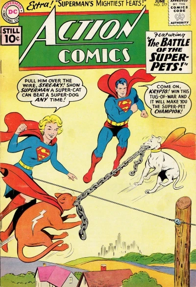 Cover of The Conquest of Superman! / The Battle of the Super-Pets!