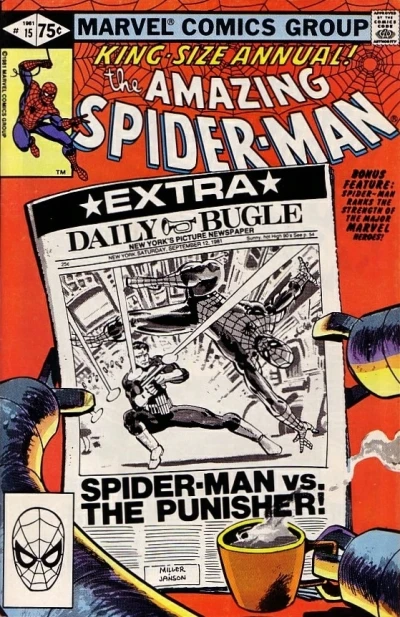 Cover of Spider-Man: Threat or Menace?; Just How Strong Is... Spider-Man?; Peter Parker's Apartment!; A Gallery of Spider-Man's Most Famous Foes!