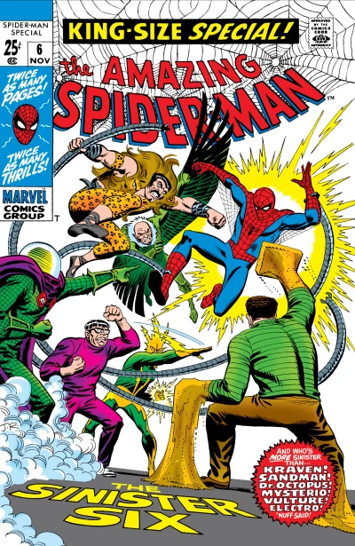 Cover of The Sinister Six; The Fabulous Fantastic Four Meet Spider-Man!; Spider-Man Tackles the Torch!