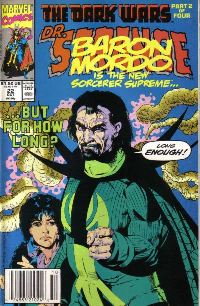 Cover of The Dark Wars Part 2 of Four: Baron Mordo is the New Sorcerer Supreme...but for How Long? Long Enough!