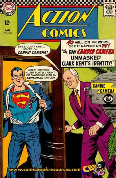 Cover of The Day Candid Camera Unmasked Superman's Identity!; The Exile of Steel