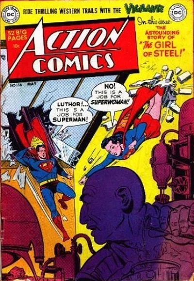 Cover of The Girl of Steel!; World of the Metal Men!; Pipeline Peril!; Riddle of the Rainbow Man!