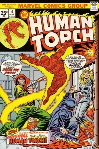 Human Torch Meets Paste Pot Pete