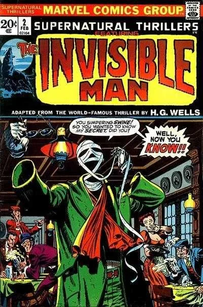 Cover of The Invisible Man!