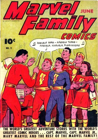 Cover of The Marvel Family and Aunty Anti-Marvel