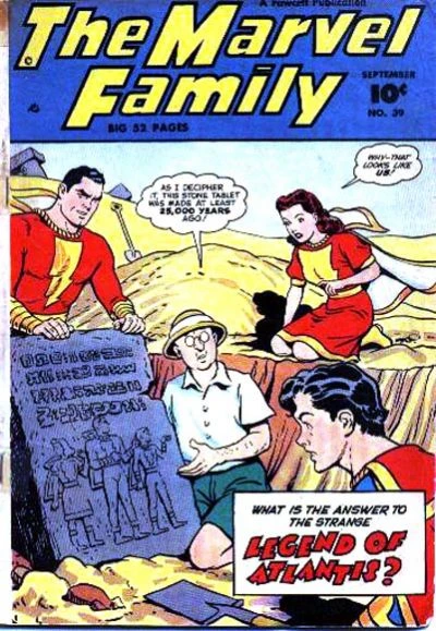 Cover of The Marvel Family Smashes the Legend of Atlantis