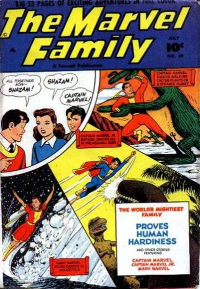 Cover of The Marvel Family Proves Human Hardiness