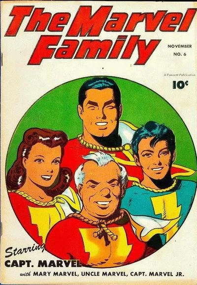 Cover of The Marvel Family Makes the Headlines