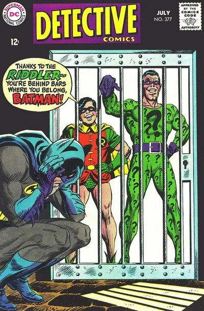 Cover of The Riddler's Prison-Puzzle Problem!; The Case of the Clumsy Crook!