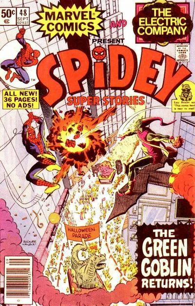 Cover of The Roots of Evil; Impossible Airport 1980; Happy Halloween From The Green Goblin
