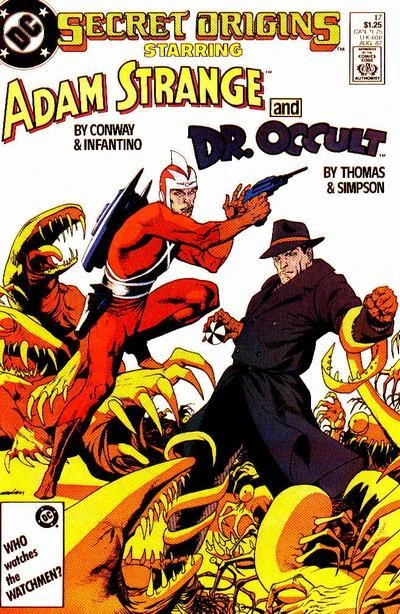 Cover of The Secret Origin of Adam Strange; The Secret Origin of Dr. Occult