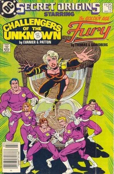 Cover of The Secret Origin of the Golden Age Fury; Challengers of the Unknown