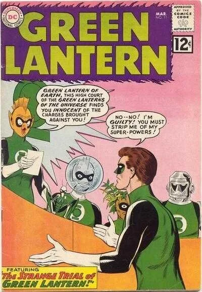 Cover of The Strange Trial Of Green Lantern!/The Trail Of The Missing Ring!
