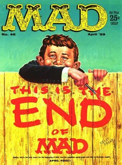 Cover of This is the End of MAD - April Fool Issue