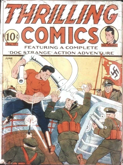 Cover of Thrilling Comics