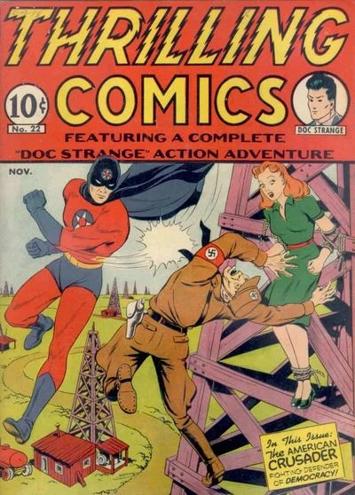 Cover of Thrilling Comics