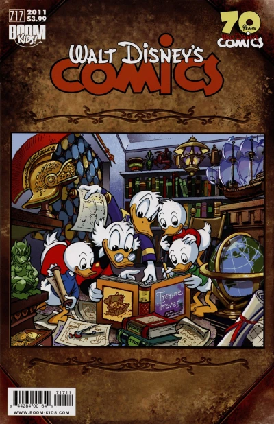Cover of Scrooge for a Day; Coat of Harms; Broadcast News; Donald Duck’s Surprise Party