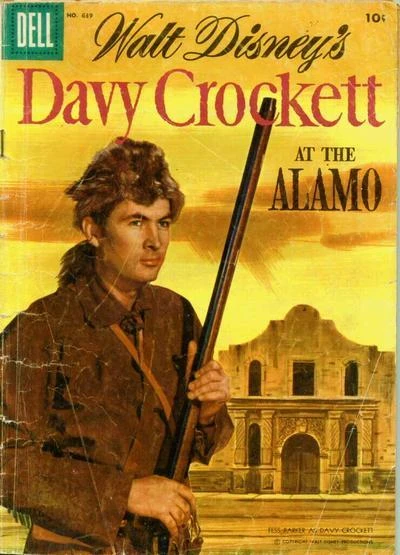 Cover of Walt Disney's Davy Crockett at the Alamo