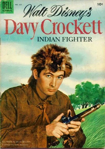 Cover of Walt Disney's Davy Crockett, Indian Fighter