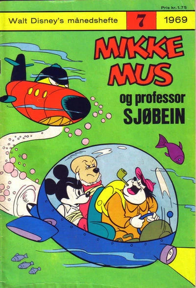 Cover of Mikke Mus og professor Sjøbein