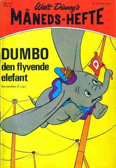 Cover of Dumbo den flyvende elefant