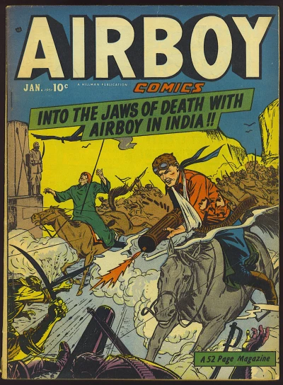 Cover of Into the Jaws of Death with Airboy in India!!