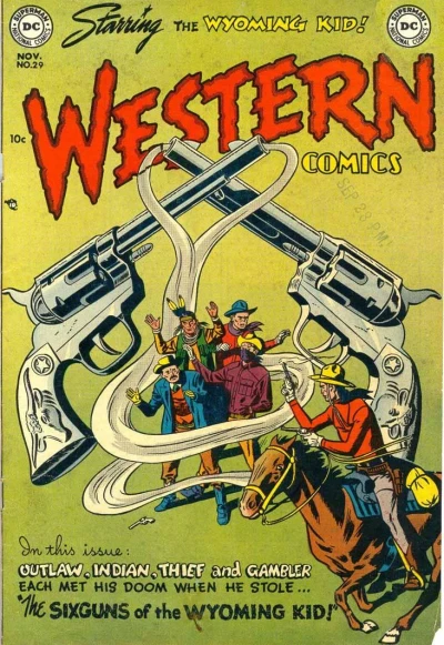 Cover of The Six Guns of the Wyoming Kid!