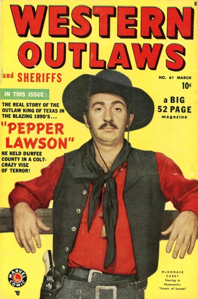 Cover of Pepper Lawson Texas' King Of The Badmen!