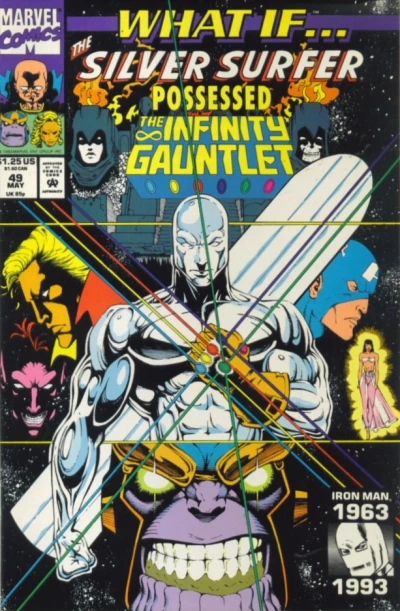 Cover of What If the Silver Surfer possessed the Infinity Gauntlet?