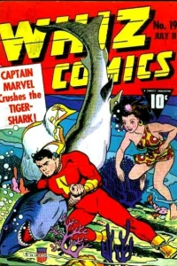 Captain Marvel Crushes the Tiger-Shark