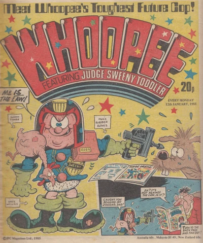 Cover of Judge Dredd parody