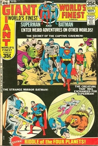 Cover of Superman and Batman Enter Weird Adventures on Other Worlds!