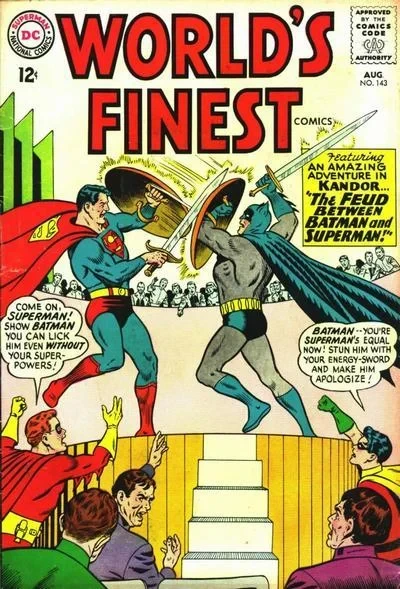 Cover of The Feud Between Batman and Superman