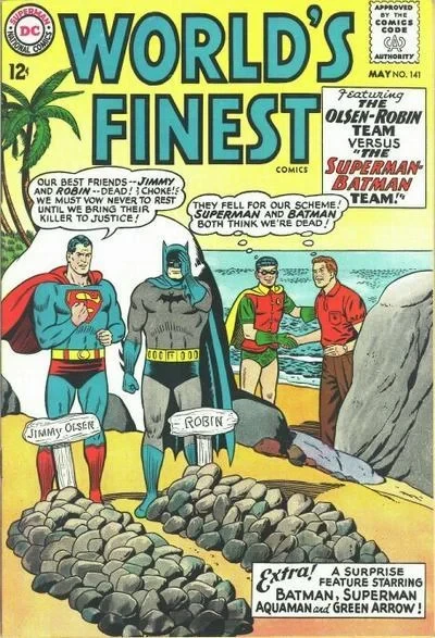 Cover of The Olsen-Robin Team vs The Superman-Batman Team
