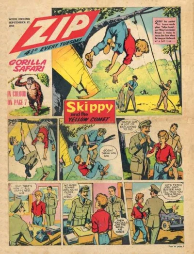 Cover of Skippy and the Yellow Comet ; Gorilla Safari